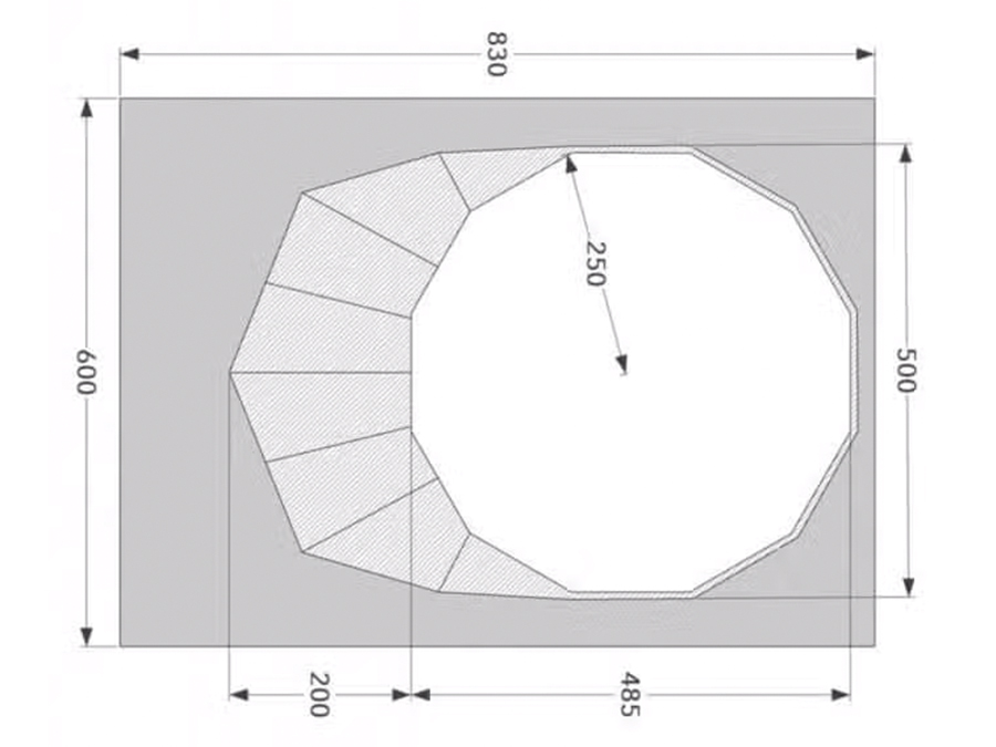 Camping Les Trexons Giant Fir plattegrond